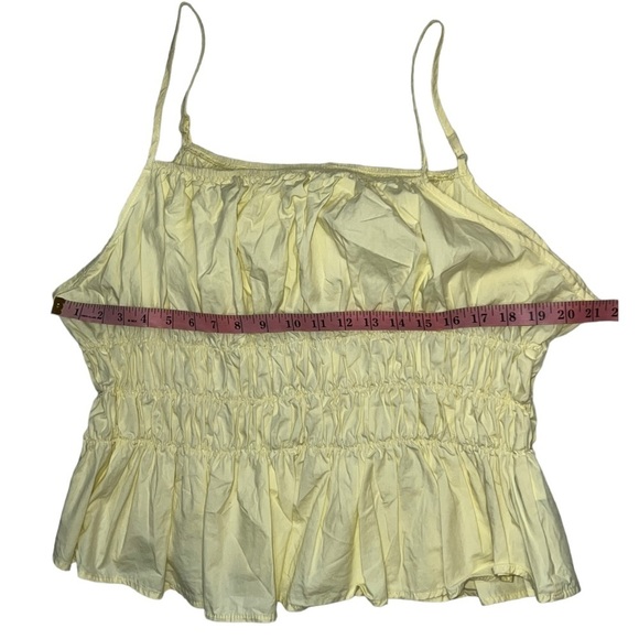SHEIN Curve Smocked Cami, Yellow Size 3X - Picture 4 of 6